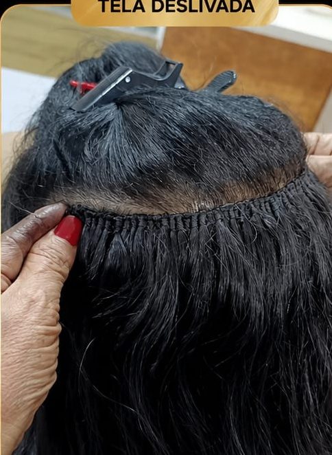 Aplicação real de tela para alongamento